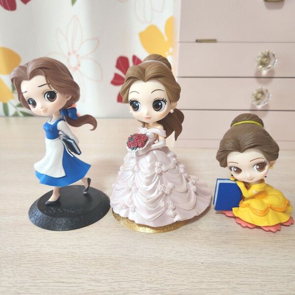 Qposket 美女と野獣 ベル フィギュア 3点セット