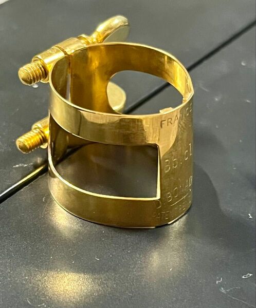 ボナード B♭クラリネットリガチャー 逆締め 金メッキ