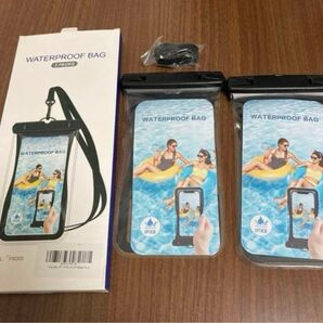 【新品】 スマホ 防水ケース 2個セット 水に浮く 水没防止