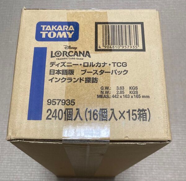 ディズニー・ロルカナ・TCG 日本語版 ブースターパック インクランド探訪 1カートン 未開封