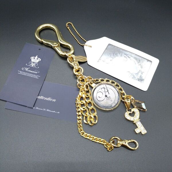 【極美品】ADMJ チェーン キーホルダー バッグチャーム アクセサリー