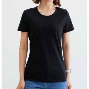 clothy Tシャツ 半袖 ブラウス 綿 ブラック グレイル
