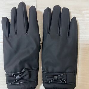 Shein 手袋 ブラック 裏起毛 レディース