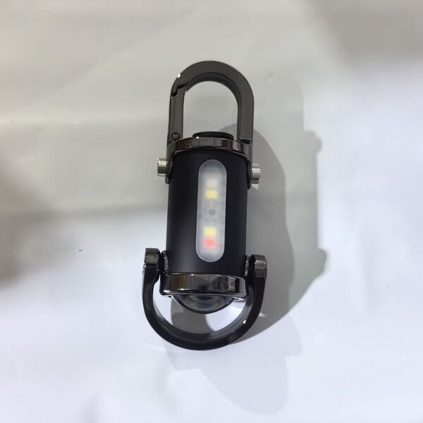 防水キーホルダー型ライト 多機能USB充電式 ミニライト アウトドア 1200ルーメン 軽量 キャンプ用ポケット キーチェーン