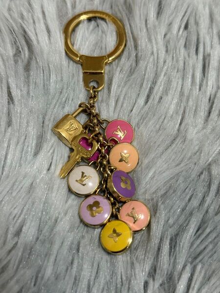 LOUIS VUITTON ルイヴィトン ポルトクレ バスティーユ キーホルダー M65381 マルチカラー チャーム キーリング