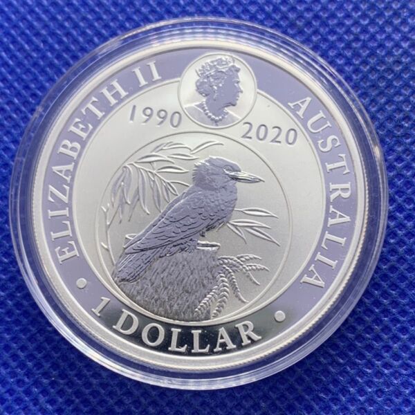 2020年オーストリア カワセミ銀貨 1オンス(31.1g) FINE SILVER999 コインカプセル付き!