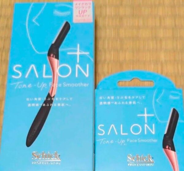 【Schick 剃刀 カミソリ シェーバー 顔そり】シック ハイドロシルク サロンプラス トーンアップ フェイススムーサー+替刃