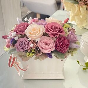 ニュアンスカラー♪プリザーブドフラワー☆。.:*・゜