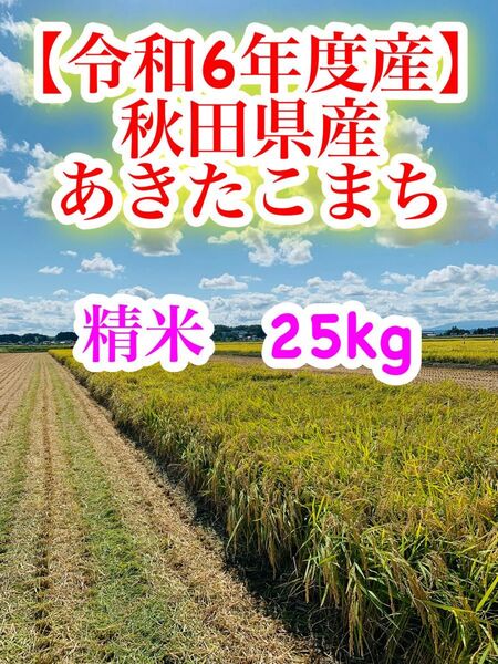 【令和6年度産】あきたこまち 精米25kg