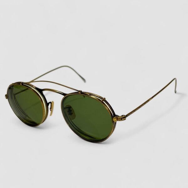 名作 OLIVER PEOPLES オリバーピープルズ M4-AG 雅 サングラス クリップオン ヴィンテージ 度あり