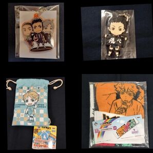 ハイキュー J-Word 菅原 澤村 東峰 ねんどろいど 購入特典 澤村 ラバーストラップきゅんきゃらきんちゃく袋 タオル