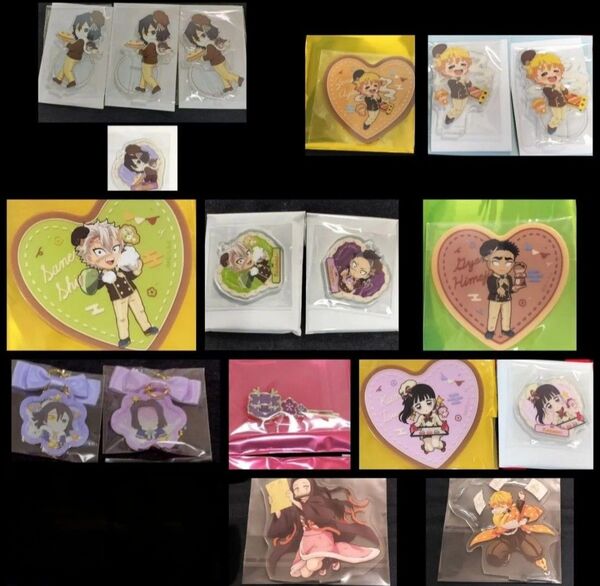 鬼滅の刃 ufotable アクリルスタンド チャーム 実弥 玄弥 悲鳴嶼カナヲ 伊黒 産屋敷 善逸 禰豆子27点 まとめて
