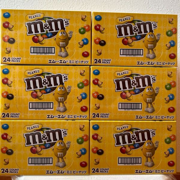 m&m's ミニピーナッツ 13.5g 24個入り6箱セット