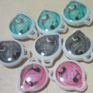 TDK neo:n イヤホン 8セット ピンク グレー ミントグリーン