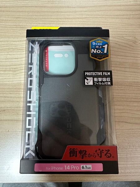 iPhone 14 Pro ケースカバー耐衝撃衝撃吸収ZEROSHOCK ゼロショック ガンメタ