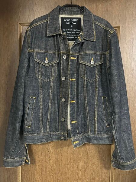 CLASS 9 FACTORY BALLOW デニムジャケット Gジャン インディゴ ネイビー Lサイズ