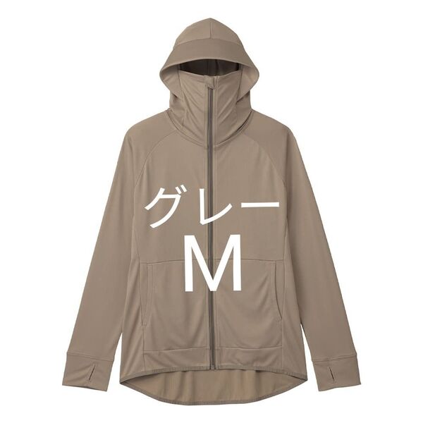 グレー【M】新品 ワークマン クールUVサンシェードパーカー