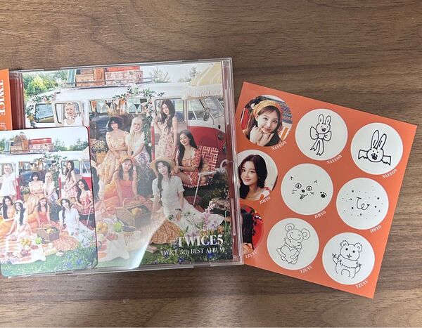 #TWICE5 通常版 オールトレカ ステッカー