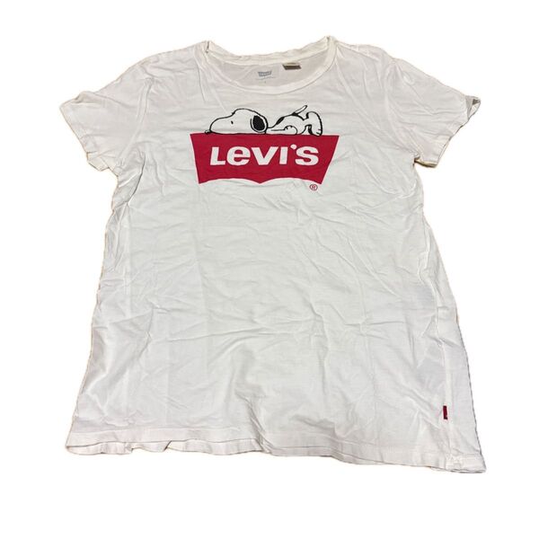 Levi's リーバイス スヌーピー コラボ Tシャツ 半袖 ホワイト S