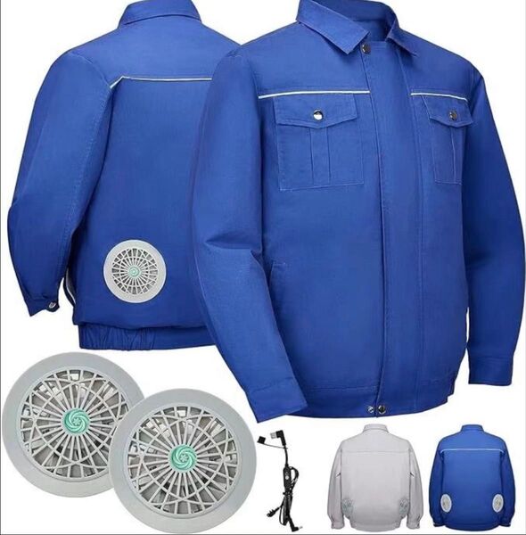 空調服ファンセット 作業服 長袖 扇風機 熱中症対策 UV