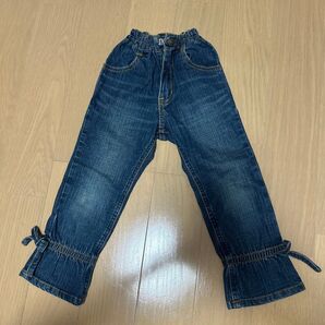 デニムカジュアルパンツ リボン付きDaddy Oh Daddy 女の子 110