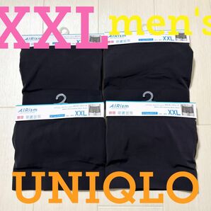 ●新品タグ付き●ユニクロメンズ●エアリズムボクサーパンツ4枚セット●黒●XXL●