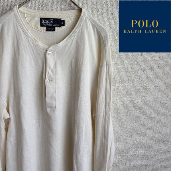 POLO RALPHLAUREN 長袖 ヘンリーネック Tシャツ Sサイズ ポロラルフローレン
