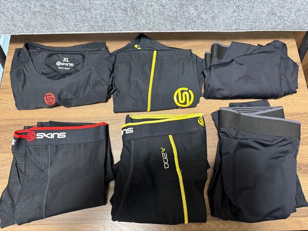 Skins スポーツウェア タイツ ロングタイツ XL メンズ 半袖 セット