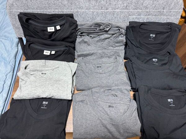 ユニクロ メンズ 長袖 Tシャツ 10点 S M スーピマ セット