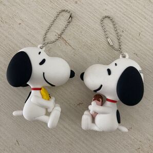 PEANUTS スヌーピー ウッドストック マスコットキーホルダー 2点セット アミューズメント景品