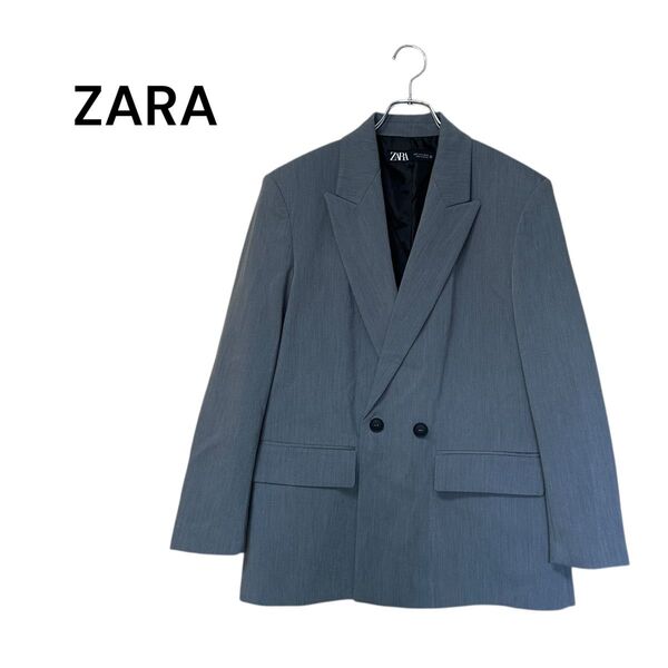 ◆ZARA◆ザラ(M)テーラードジャケット/ビジネスカジュアル/グレー