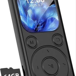 MP3プレーヤー ポータブルデジタルプレーヤー 音楽プレイヤー 最小型 64GB