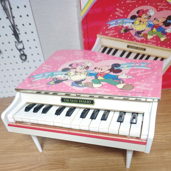 ディズニーキャラクター グランドピアノ 24音(半音付) 昭和レトロ 状態良 アンティークおもちゃ 当時物