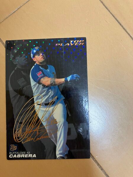 プロ野球チップス カード サイン入り BBM カブレラ TOP PLAYER トレカ オリックス・バファローズ時代