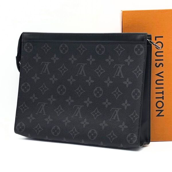 【極美品】 LOUIS VUITTON ルイヴィトン モノグラム エクリプス ポシェット ヴォワヤージュ M61692