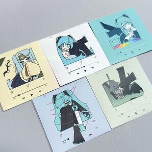 ステッカー 初音ミク ボカロ シール キャラクター 可愛い 女の子 1-5
