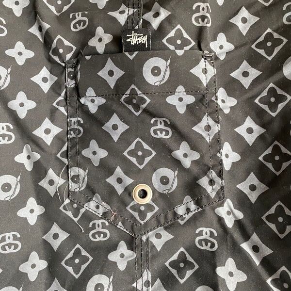 90s old stussy モノグラム ハーフパンツ USA製 ショートパンツ 総柄 LV