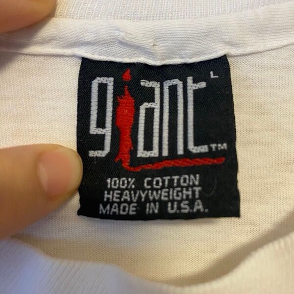 1991年 レッチリ RHCP Tシャツ GIANTタグ 当時物 Tシャツ 白 L 90s VINTAGE ビンテージ USA製