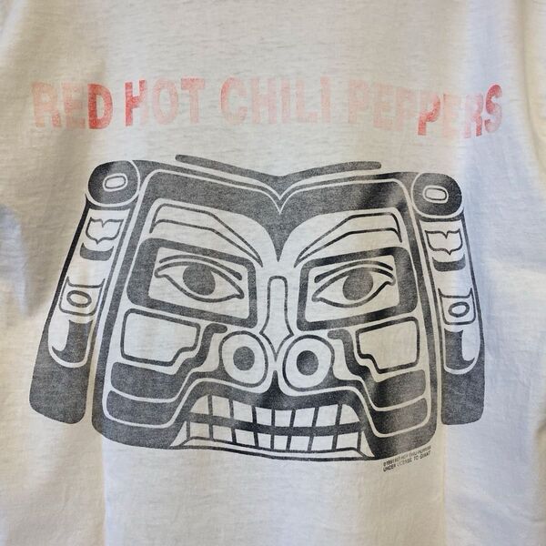 1991年 レッチリ RHCP Tシャツ GIANTタグ 当時物 Tシャツ 白 L 90s VINTAGE ビンテージ USA製