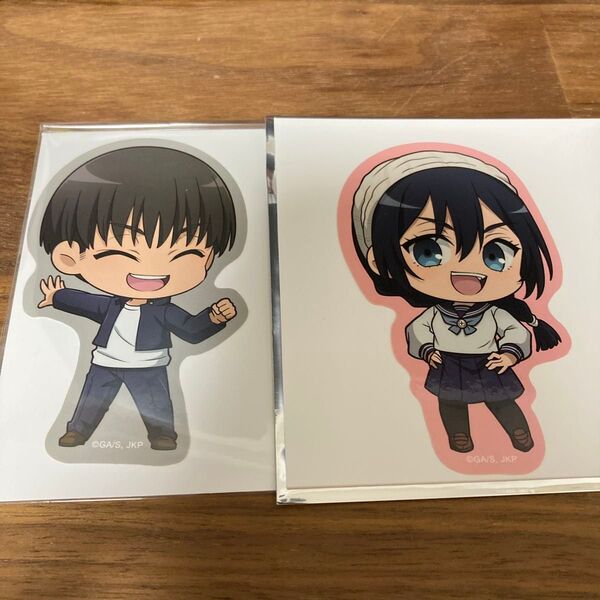 アニメイト 呪術廻戦 懐玉 玉折 トレーディングダイカットステッカー ミニキャライラスト 灰原雄、天内理子
