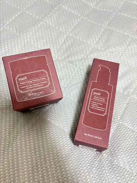klairs メープル毛穴シロップセラム & メープル3Dバリアクリーム