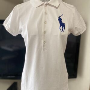 Ralph Lauren ポロシャツ M ホワイト ビックポニー