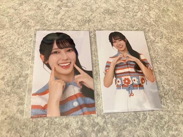 日向坂46 清水理央 ミニ生写真 2種コンプ ミニフォトブロマイドカード