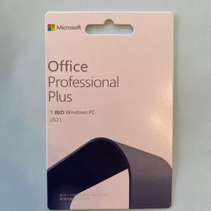 Microsoft Office Professional plus 2021 POSAカード版