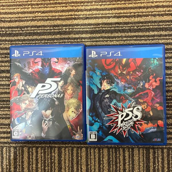 PS4ソフト ペルソナ5通常盤 ペルソナ5スクランブル ザファントムストライカーズ セット