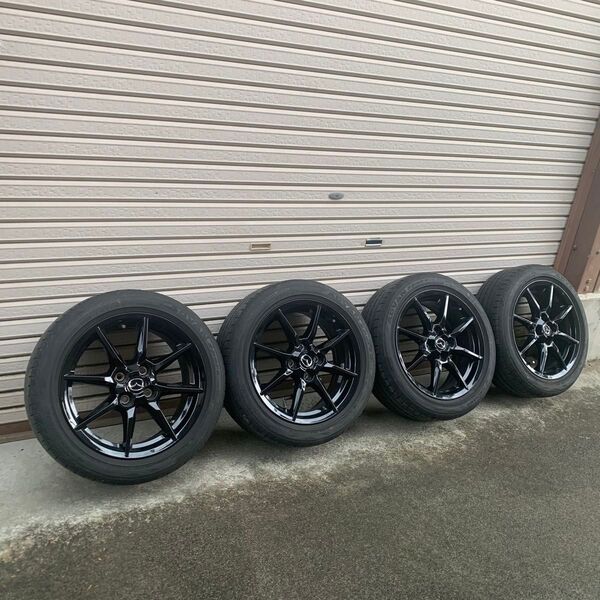 希少 NDロードスター純正ホイールとサマータイヤの4本セット 目立った傷は無く美品です。