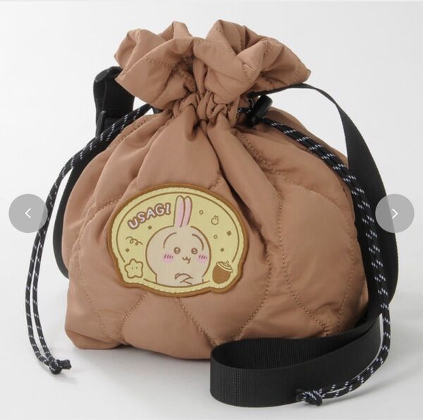 しまむら ちいかわ うさぎ 巾着ショルダーバッグ ブラウン 未使用品