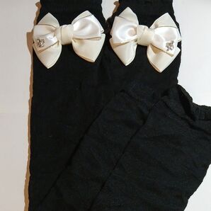 UVアームカバー/ホワイトリボン