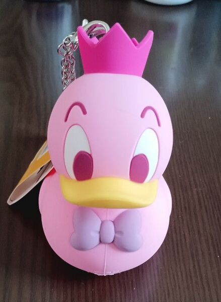 ディズニー パルパルーザ ドナルド シリコン バッグ チャーム クワッキー ダック シティー ボールチェーン ピンク