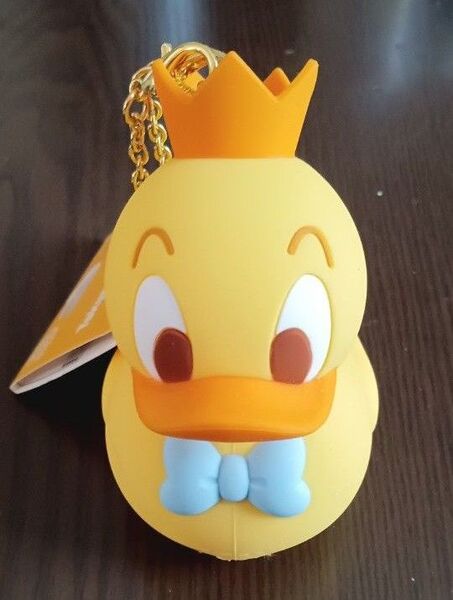 ディズニー パルパルーザ ドナルド シリコン バッグ チャーム クワッキー ダック シティー ボールチェーン イエロー